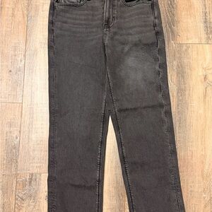 American Eagle Outfitters Women's Black Straight Leg Jeans